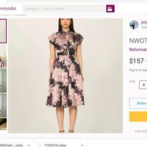 ISO Reformation The Collection Bradford Dress size 0